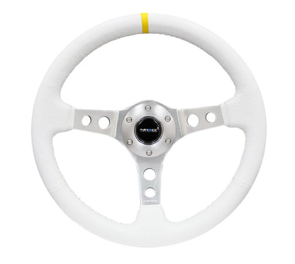 NRG RST-006 Sport Steering Wheels - 350mm x 3" Deep - Premium Leather