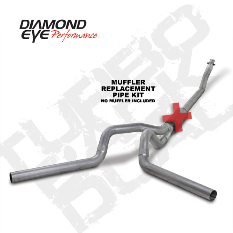 Diamond Eye 4in Turbo Back RPLC Pipe | Dodge Cummins 94-02 5.9L (K4214A-RP)
