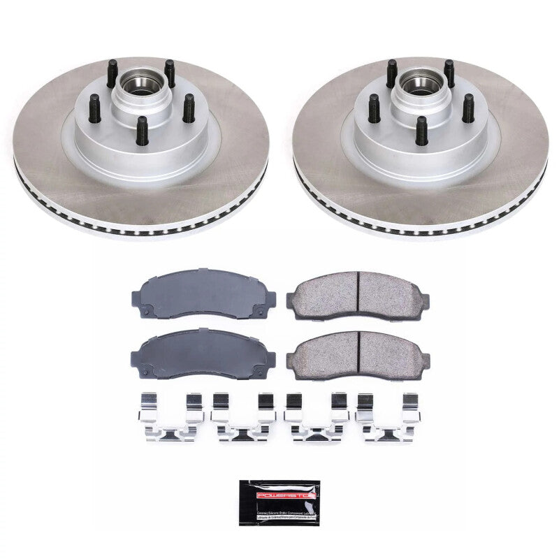 PowerStop 01-05 Ford Explorer Sport Trac Front Semi-Coated Rotor Kit (SC1920)