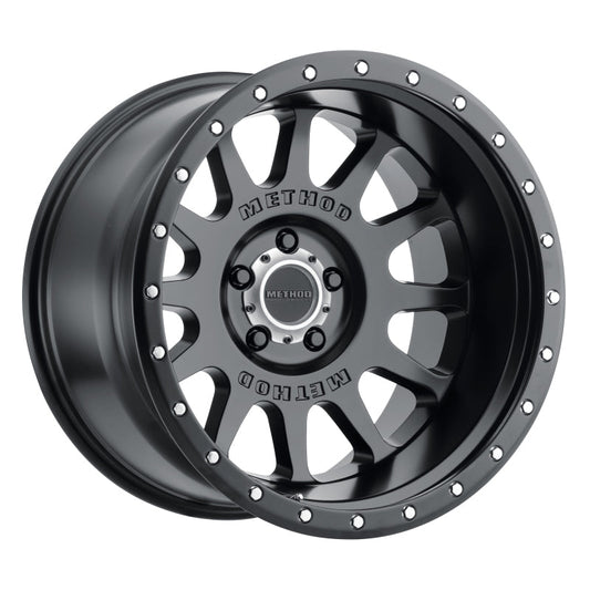 (set of 4) Method MR605 NV Matte Black | 20x10" -24mm | 5x5.5in Wheel