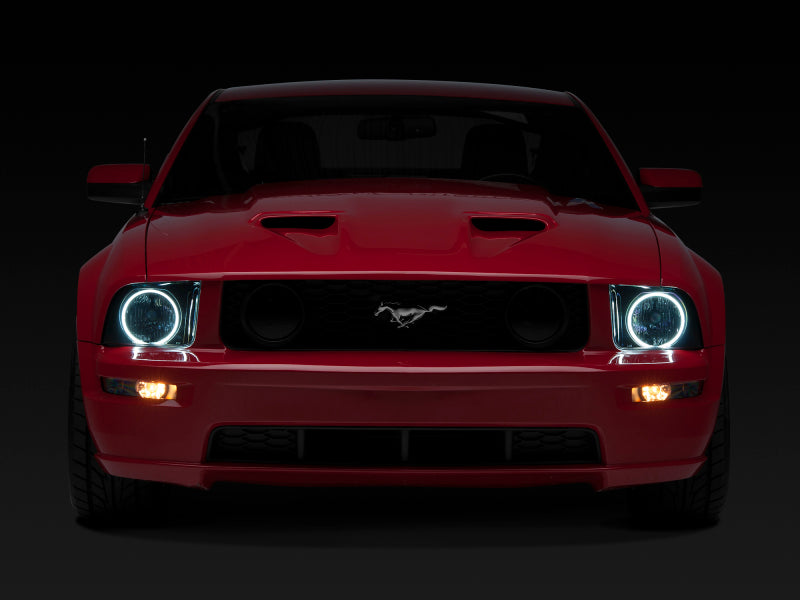 Raxiom 05-09 Ford Mustang GT V6 Axial CCFL Halo Projector Headlights Blk (49121)