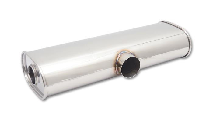Vibrant 10635 StreetPower Oval Muff 6x10x24in Dual 3in Out Side Split