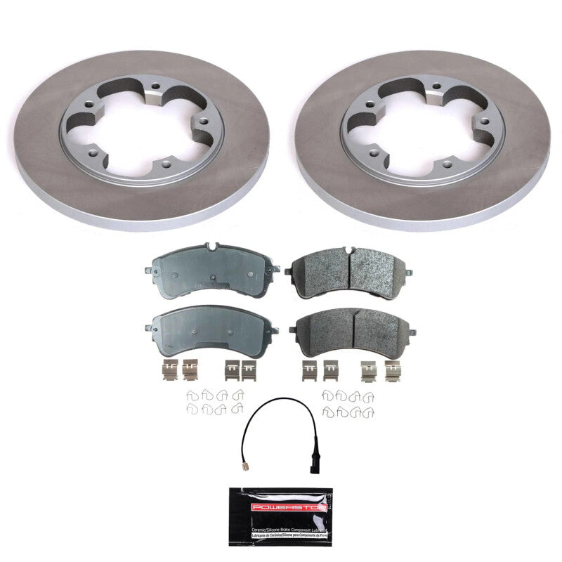 PowerStop 2021 Ford Transit-350 Rear Semi-Coated Rotor Kit (SC9057)