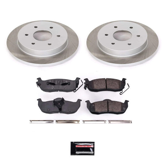 PowerStop 04-15 Nissan TITAN Rear Semi-Coated Rotor Kit (SC2445)