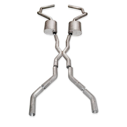Stainless Works 2.5in Stainless Exhaust with X-Pipe | Chevrolet Camaro (67-69) (CA676925CS)