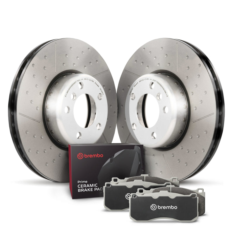 Brembo KT00B74 Front Disc Brake Pad and Rotor Kit for 2012-2015 BMW 328i
