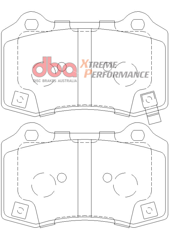 DBA XP Performance Rear Brake Pads | Jeep Grand Cherokee SRT (12-21) (DB8805XP)
