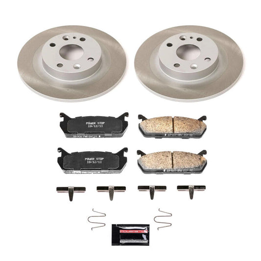 PowerStop 91-96 Mercury Tracer Rear Semi-Coated Rotor Kit (SC770)