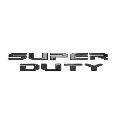 Putco 20-22 Ford Super Duty Letters Tailgate/Rear Ford Lettering Emblems (Stamped/ Black Platinum)