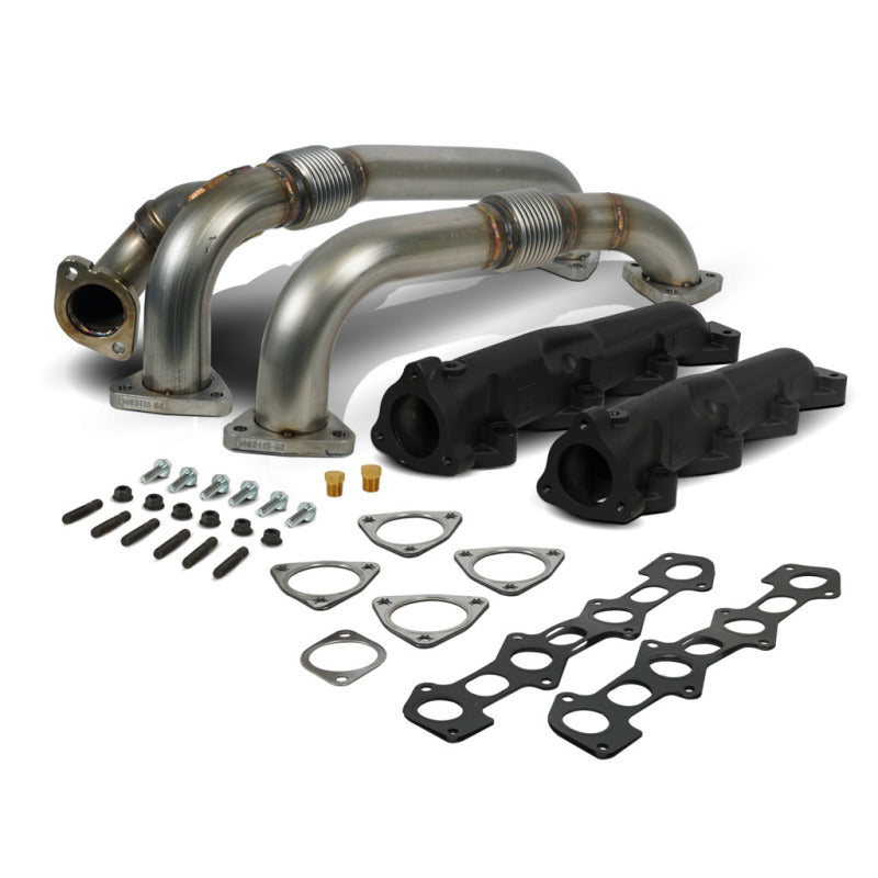 BD Diesel 08-10 Ford 6.4L Powerstroke Up Pipes & Manifold Set | F-250/F-350 (1041484)