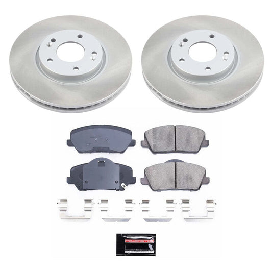 PowerStop 14-16 Kia Forte5 Front Semi-Coated Rotor Kit (SC6935)
