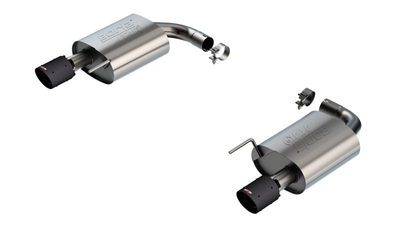 Borla 2.5in ATAK Axle-Back Exhaust | Ford Mustang GT 24 (24) (11984CFBA)