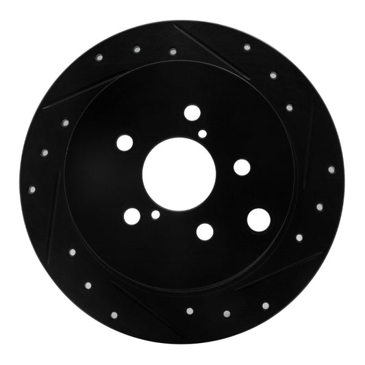 R1 12-23 Subaru XV Crosstrek Rear Drilled & Slotted Rotor (ECB-13025R)