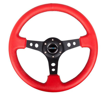 NRG RST-006 Sport Steering Wheels - 350mm x 3" Deep - Premium Leather