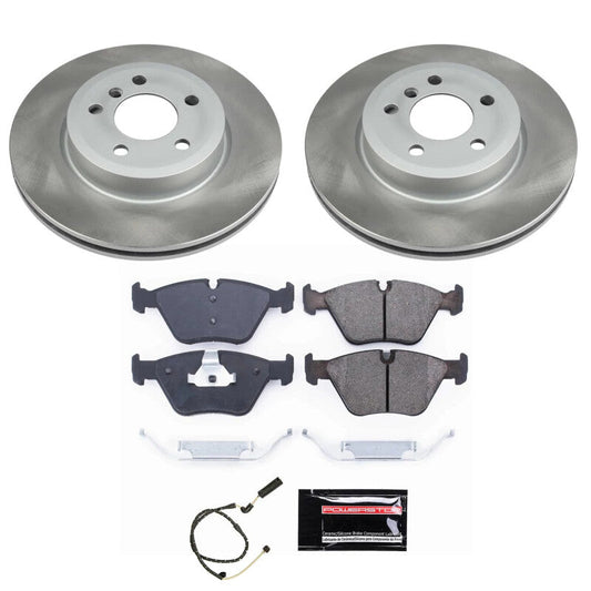 PowerStop 04-10 BMW X3 Front Semi-Coated Rotor Kit (SC5298)