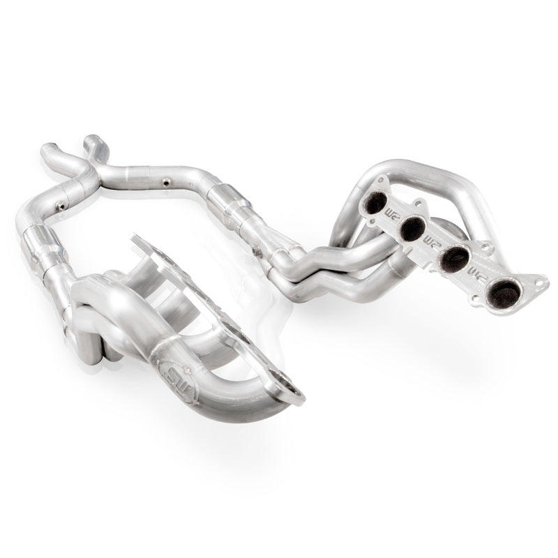 Stainless Works 1-7/8in Primaries High-Flow Cats 3in X-Pipe | Mustang GT (11-14) (M11HDRCATX)