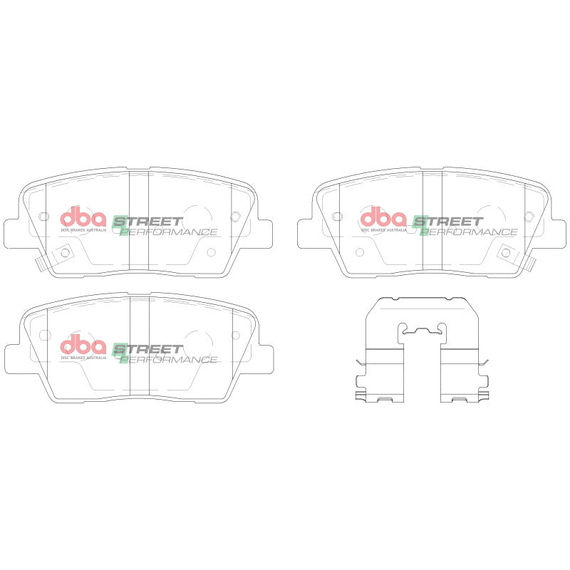 DBA Rear Street Performance Brake Pads | Hyundai Genesis Coupe 2.0L/3.8L (10-16) (DB2178SP)
