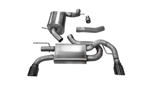CORSA Touring / 3.0 in Cat-Back 4.0 in Single Tips | 2010-2014 VW Golf GTI Mk6 2.0T (14491)