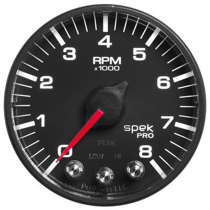 Autometer Spek-Pro 2 & 1/16" Tachometer w/ Shift Light 8K RPM