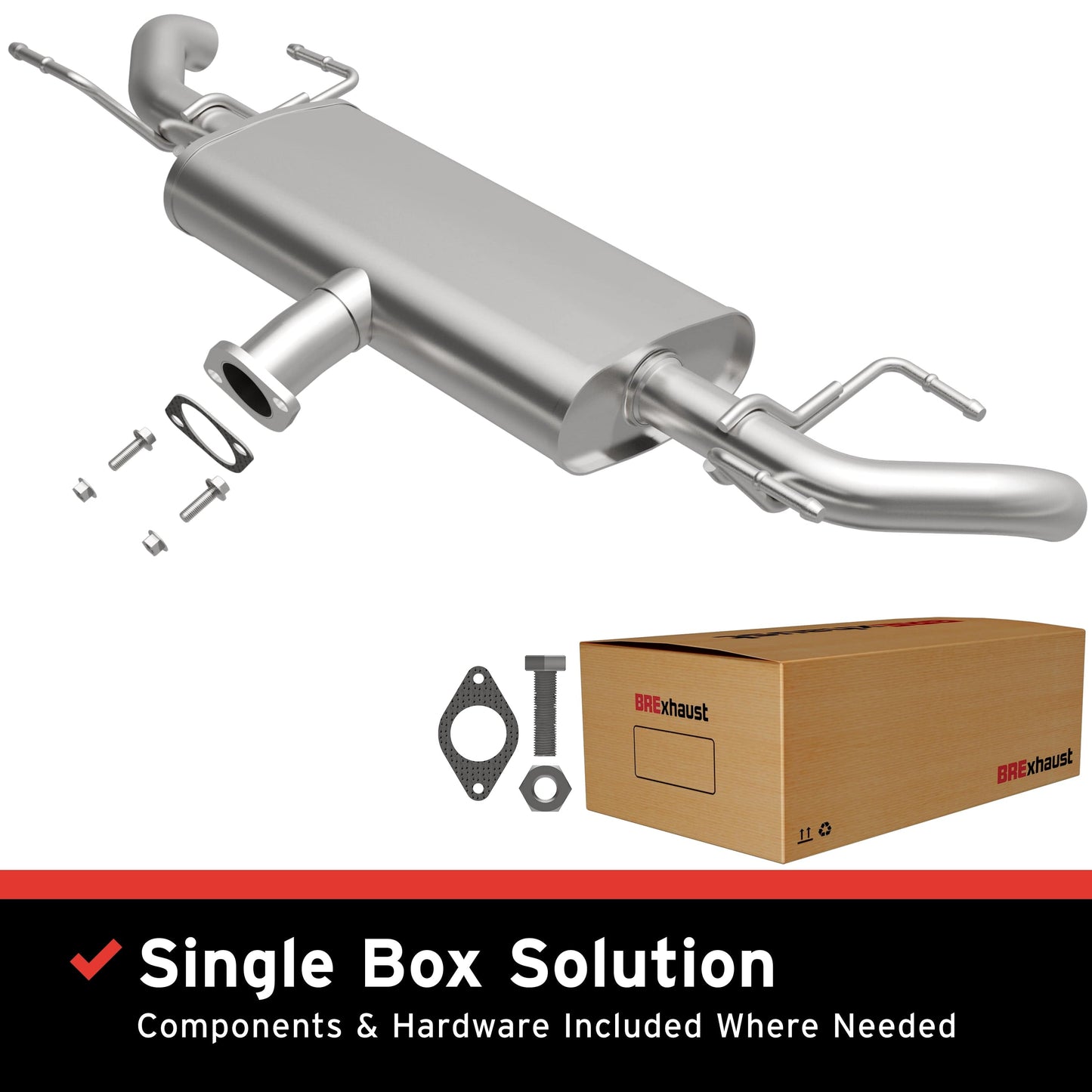 BRExhaust 2014-2018 Mazda 3 2.0L Direct-Fit Replacement Exhaust System