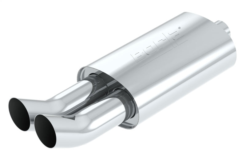 Borla Boomer Mufflers | T-304 SS Dual 3in Tips, Oval, 14in x 8.5in (40059)