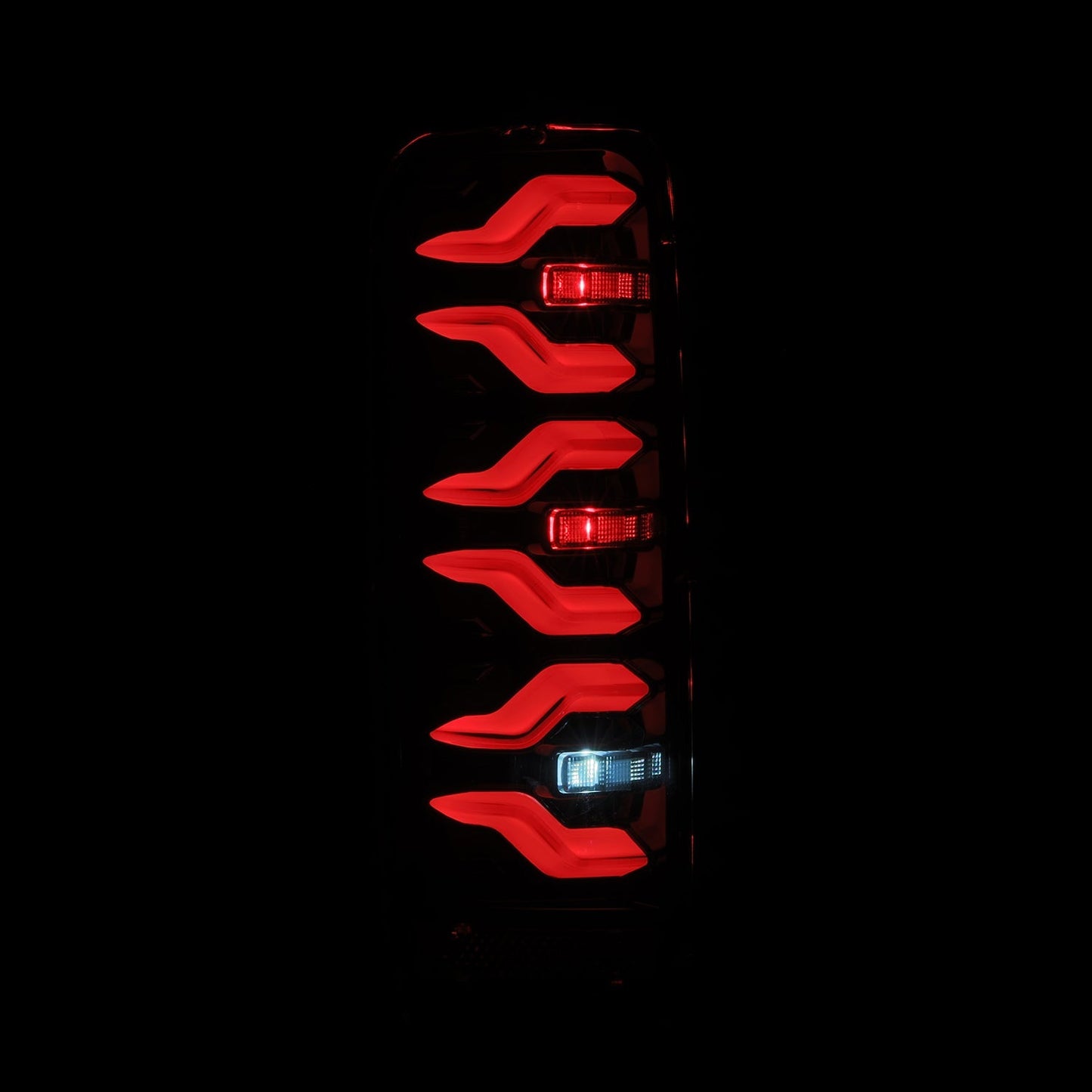 AlphaRex 87-96 Ford F-Series/Bronco LUXX-Series LED Tail Lights Alpha-Black