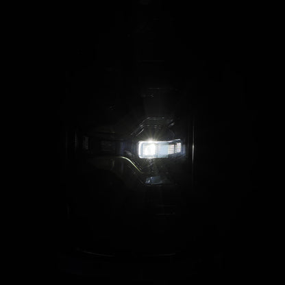AlphaRex 87-96 Ford F-Series/Bronco LUXX-Series LED Tail Lights Alpha-Black
