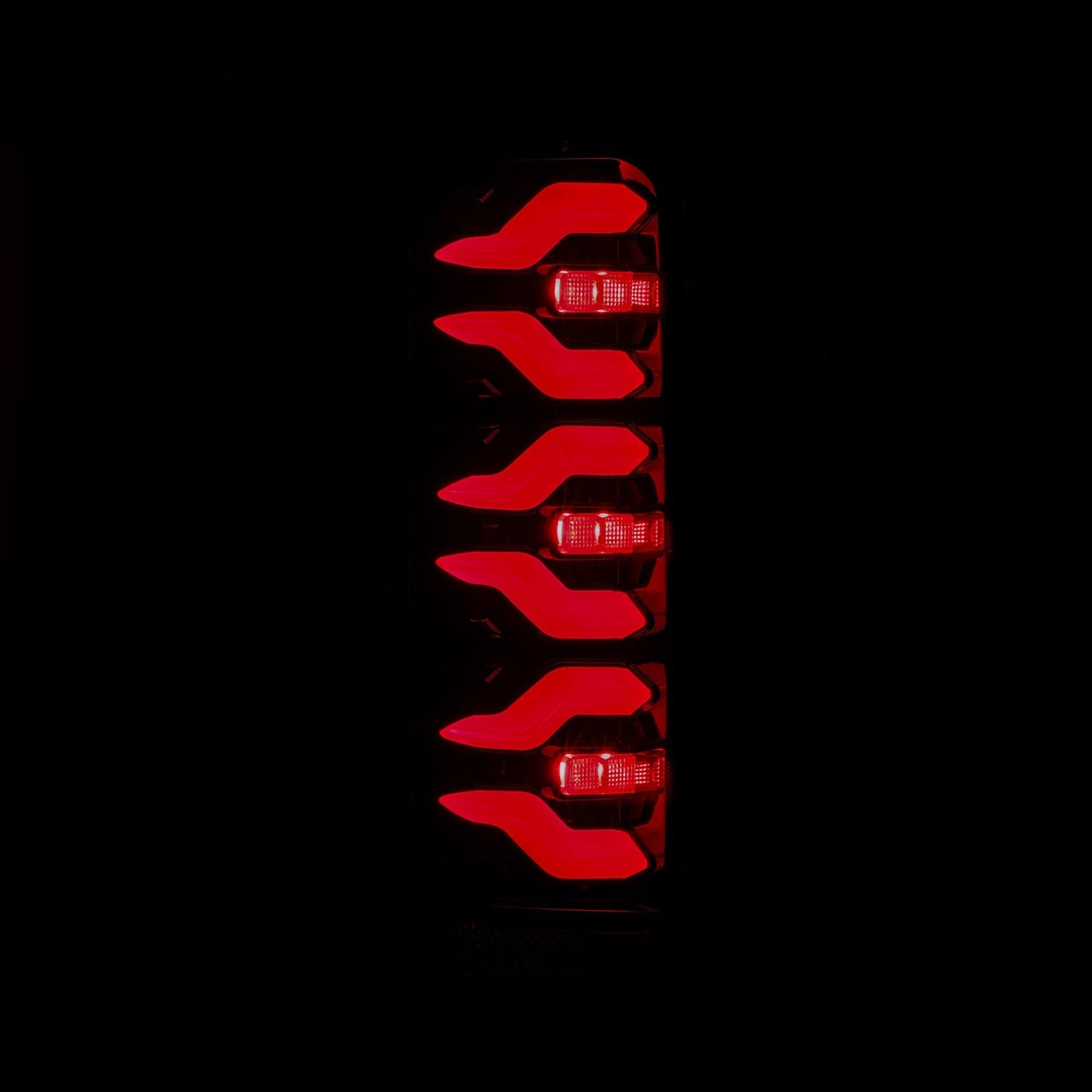 AlphaRex 87-96 Ford F-Series/Bronco LUXX-Series LED Tail Lights Black Red