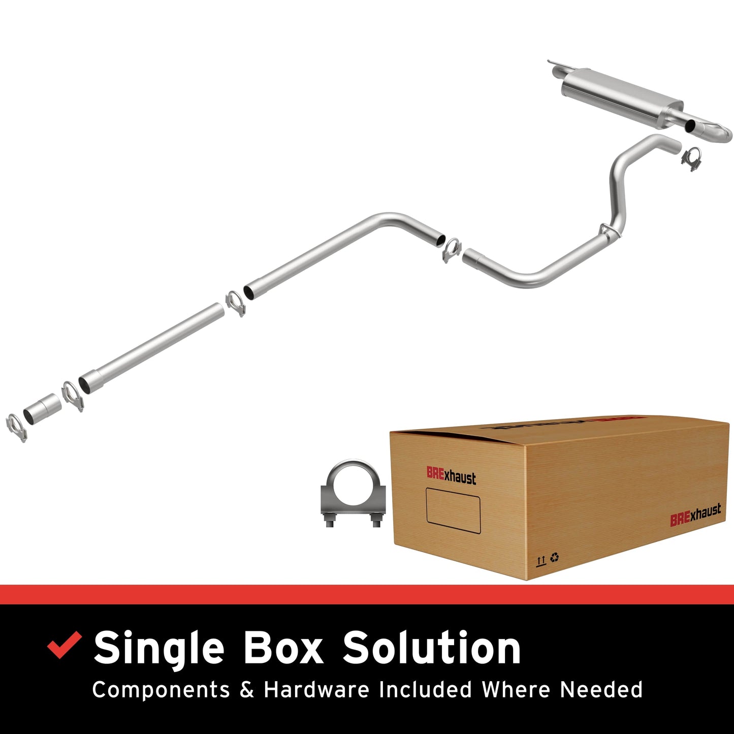 BRExhaust Direct-Fit Replacement Exhaust System 106-0118