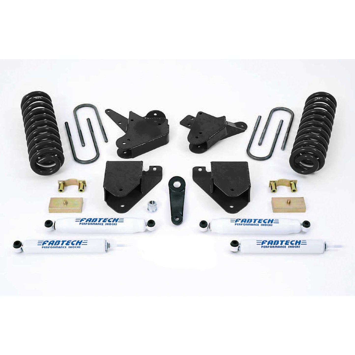 Fabtech 6" Basic Suspension System w/ Performance Shocks | Ford F250/350 2WD (01-04) / Excursion 2WD w/ 7.3L Diesel (00-05) (K2100)