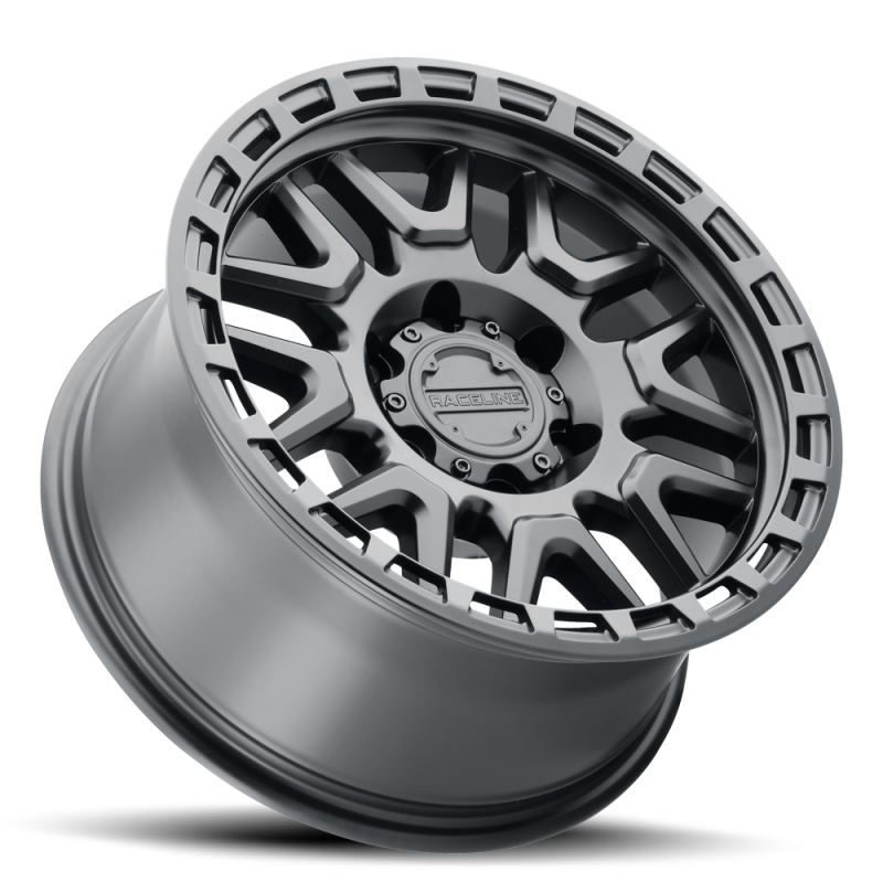 Raceline 953 Krank Satin Black | 17x8.5" +18mm | 6x139.7mm Wheel
