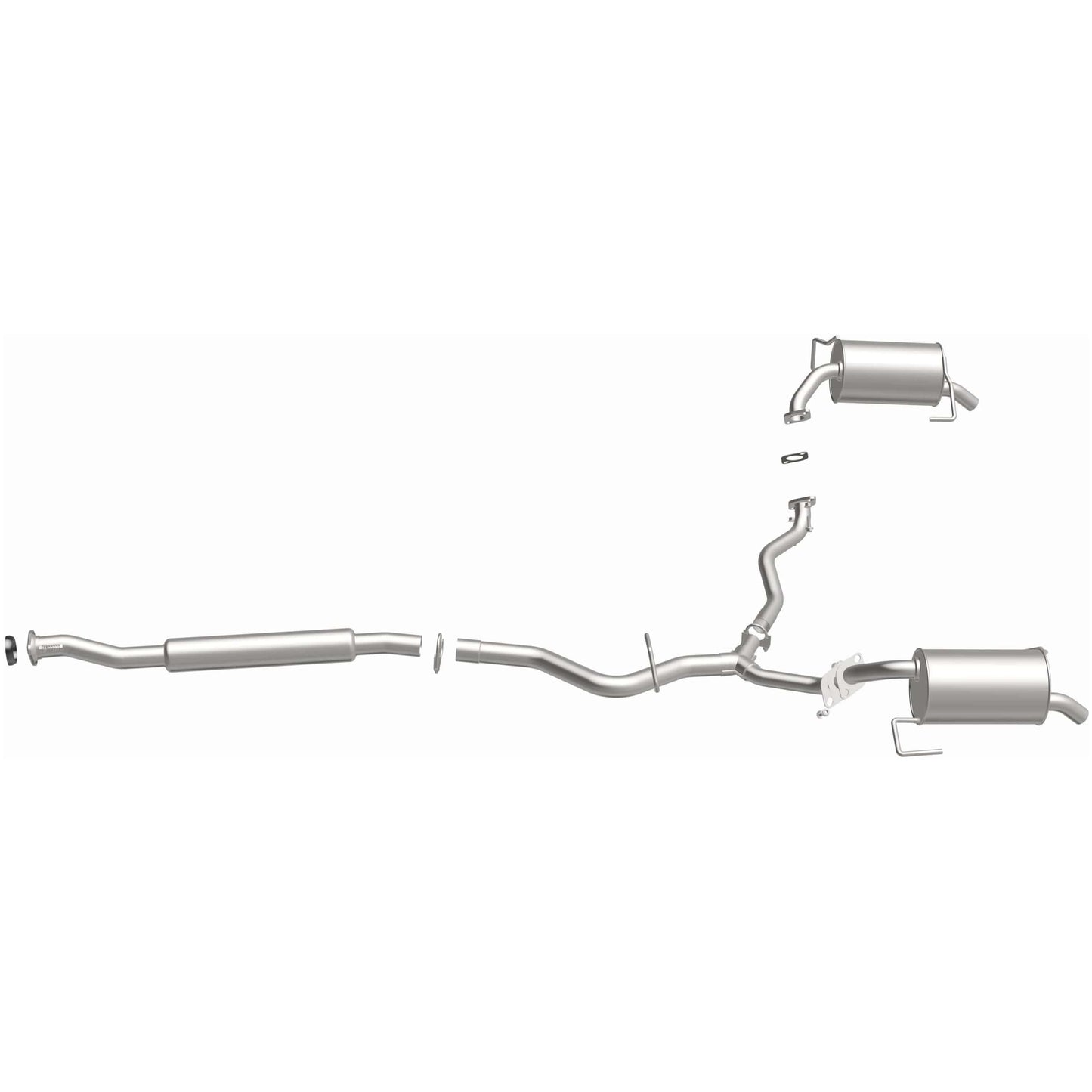 BRExhaust 2005-2009 Subaru Outback 2.5L Direct-Fit Replacement Exhaust System