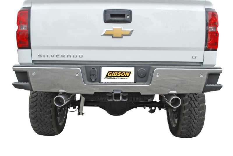 Gibson 3in/2.25in Dual Split Cat-Back Exhaust | Chevrolet Silverado 1500 LS (15-18) (5661)