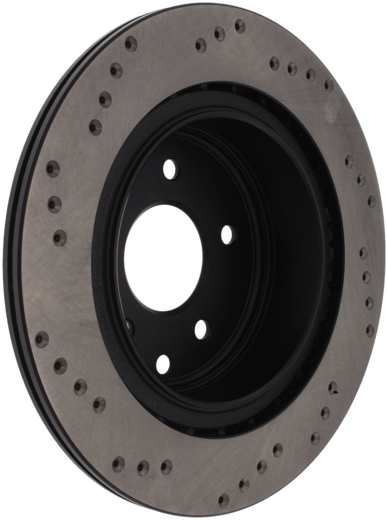 Stoptech 128.42088R Sport Cross-Drilled Disc Brake Rotors For Nissan Maxima