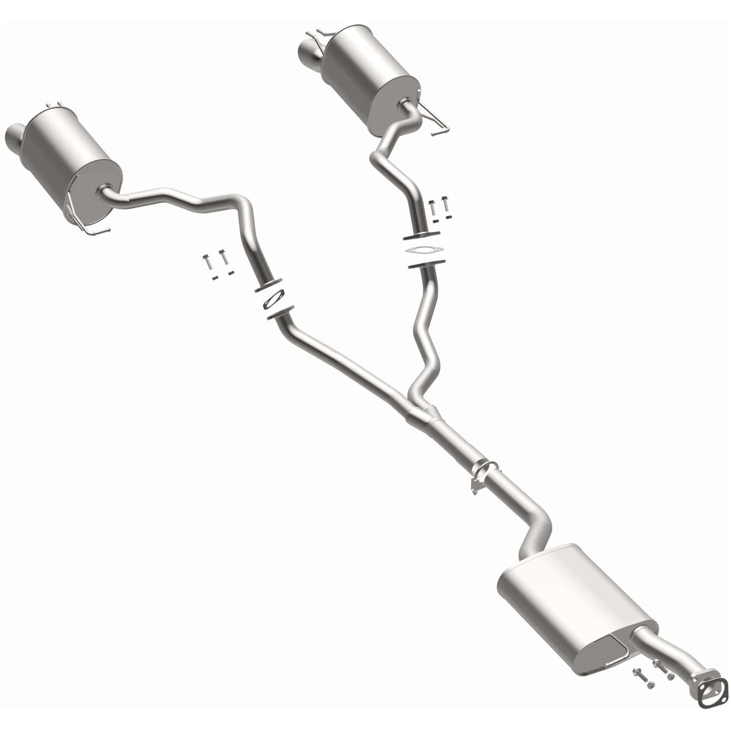 BRExhaust 2007-2009 Hyundai Santa Fe 3.3L Direct-Fit Replacement Exhaust System