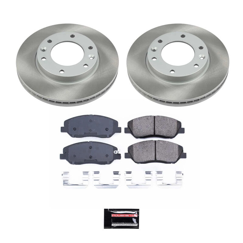 PowerStop 2014 Kia Sedona Front Semi-Coated Rotor Kit (SC4664)