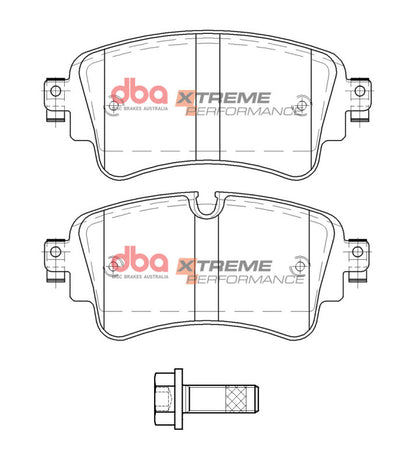 DBA Rear XP Performance Brake Pads | Audi A4 (17-20) (DB15032XP)