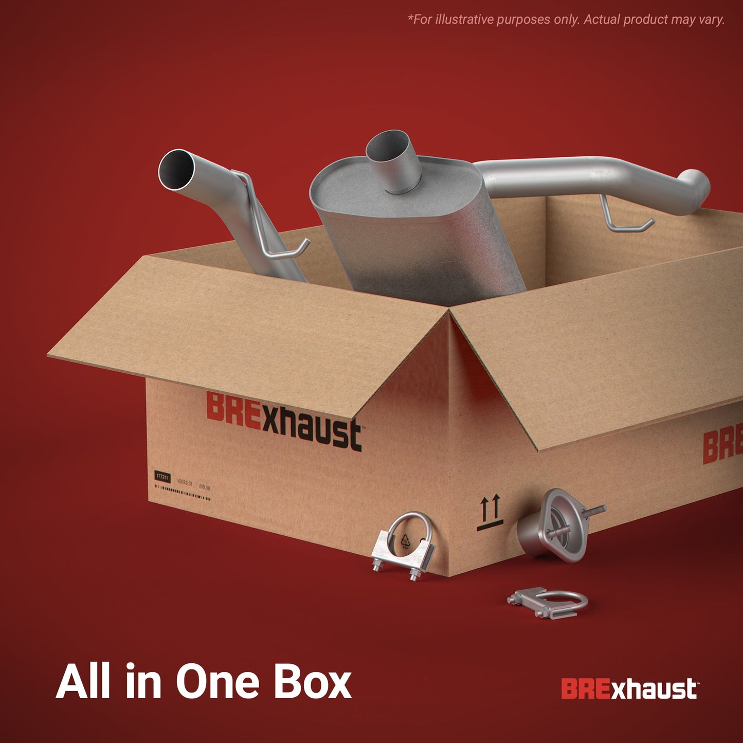 BRExhaust 2007-2009 Nissan Altima Direct-Fit Muffler Kit