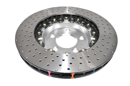 DBA 5000 Series Drilled Front Brake Rotor | Audi RS-3 (15+) (DBA52844SLVXD)