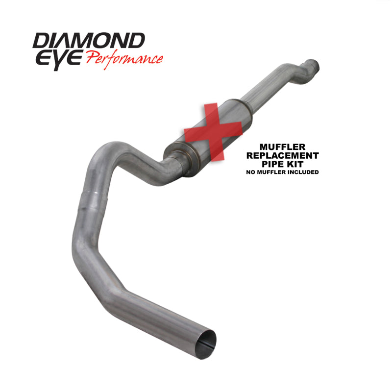 Diamond Eye 4in Catback SGL Al Pipe | Ford F-250/350 (99-07) (K4338A-RP)
