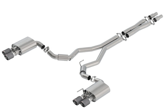 Borla 3in. S-Type Catback Exhaust w/ Valves | Ford Mustang GT (18+) (140742CF)