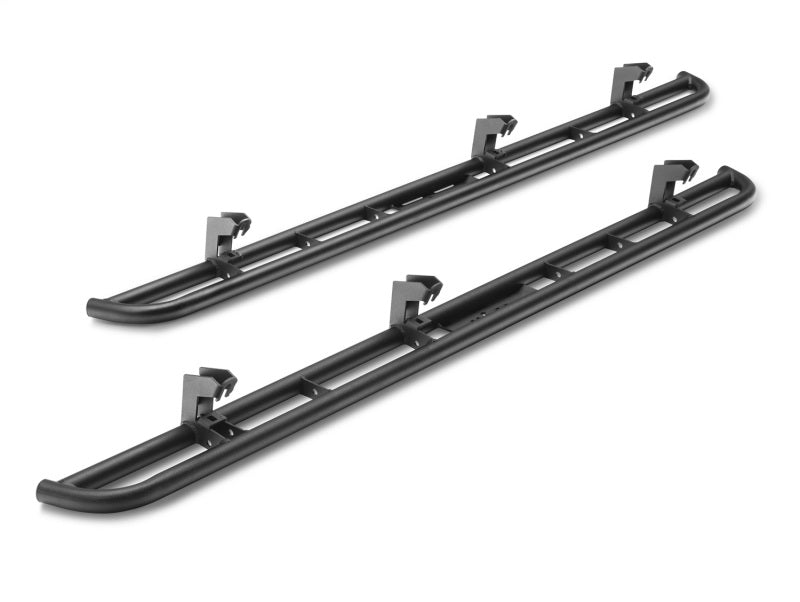 N-Fab RKR Rails 16-17 Toyota Tacoma Double Cab - Tex. Black - 1.75in
