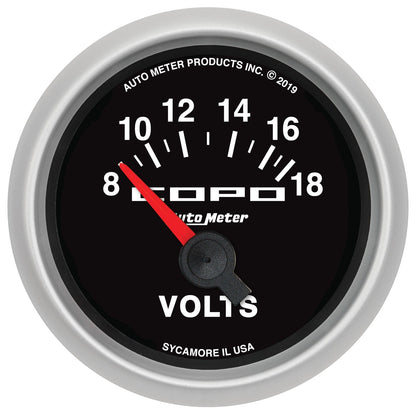 AutoMeter 52mm 18V Electric Voltmeter Chevrolet COPO Camaro (880874)