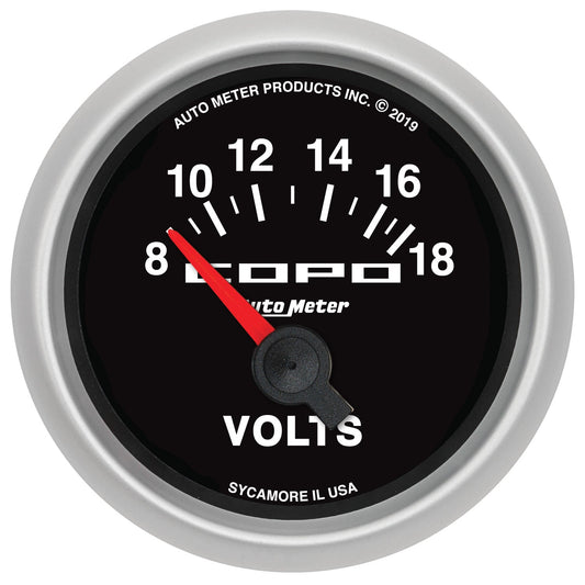 AutoMeter 52mm 18V Electric Voltmeter Chevrolet COPO Camaro (880874)