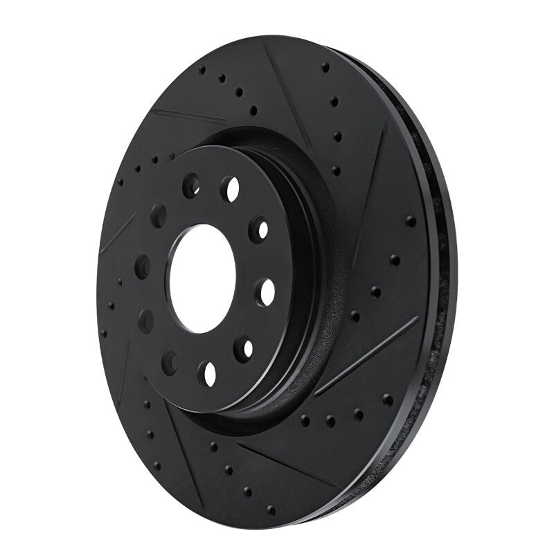 DFC D&S Brake Rotor (FRONT RIGHT): Jeep Wrangler (18-25) - Black Zinc