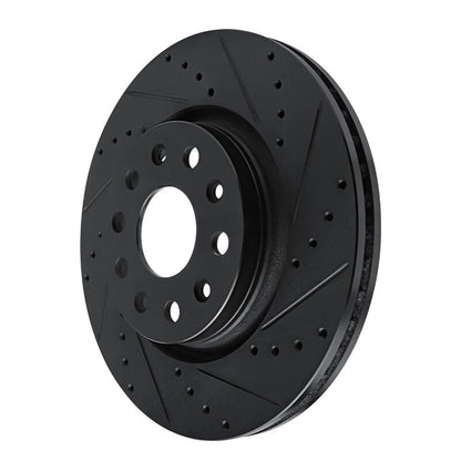 DFC D&S Brake Rotor (FRONT RIGHT): Jeep Wrangler (18-25) - Black Zinc