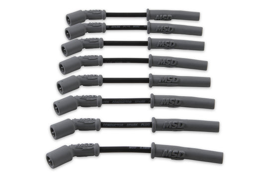 MSD 32813 Super Conductor Spark Plug Wire Set, Black