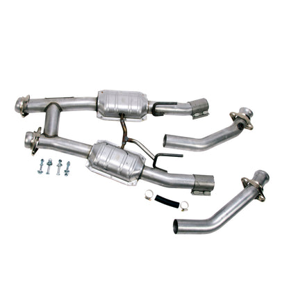 BBK 79-93 Mustang 5.0 2-1/2 High Flow H Pipe w/ Catalytic Converters (1521)