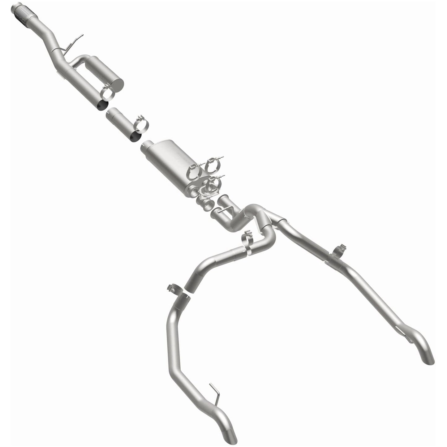 MagnaFlow 2024-2025 Chevrolet Silverado 1500 ZR2, Sierra 1500 AT4X Overland Series Cat-Back Performance Exhaust System
