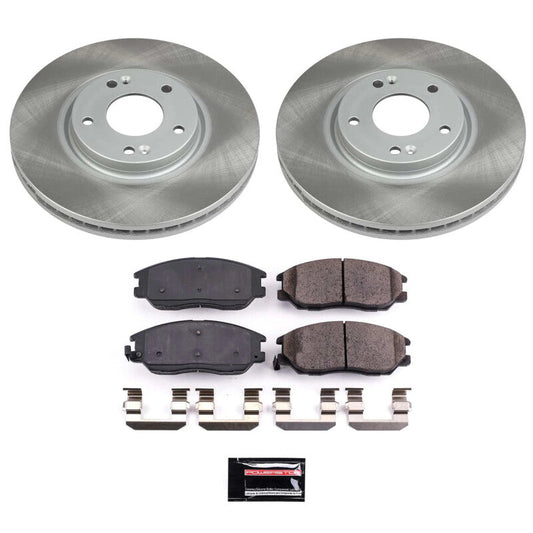 PowerStop 04-06 Kia Amanti Front Semi-Coated Rotor Kit (SC4557)